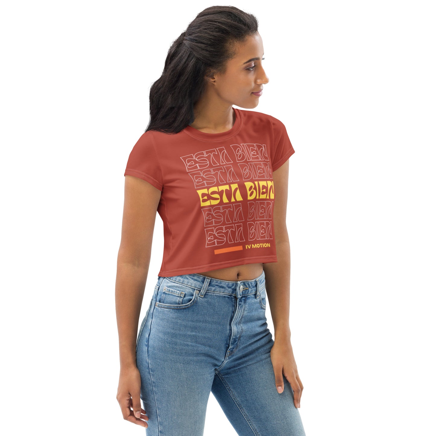 Esta Bien - Rojo Crop